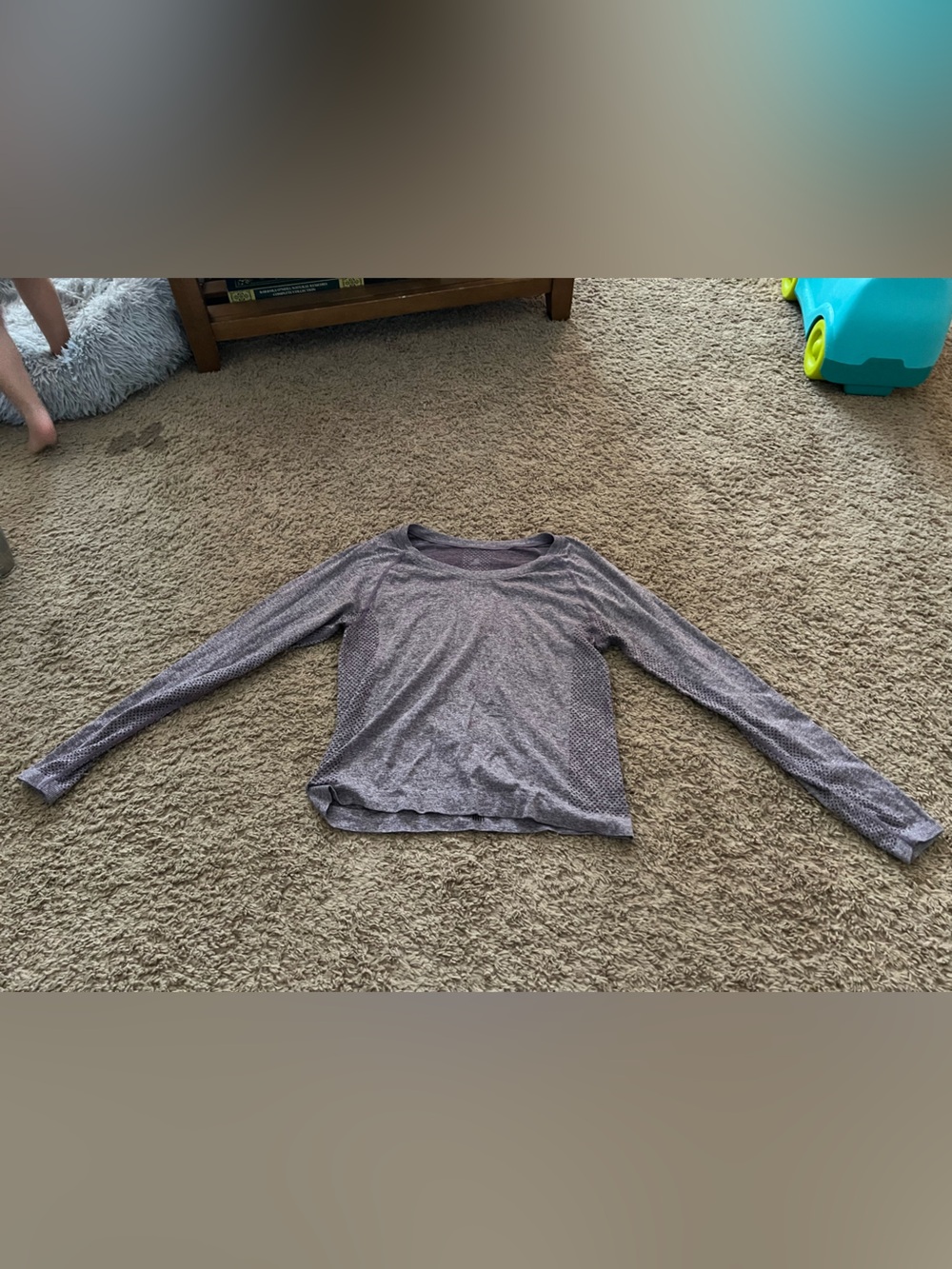Vitality Energy Long Sleeve Tee in Violet Marl